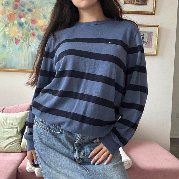 Tommy Hilfiger Blue Striped Longsleeve - Picture 3 of 8